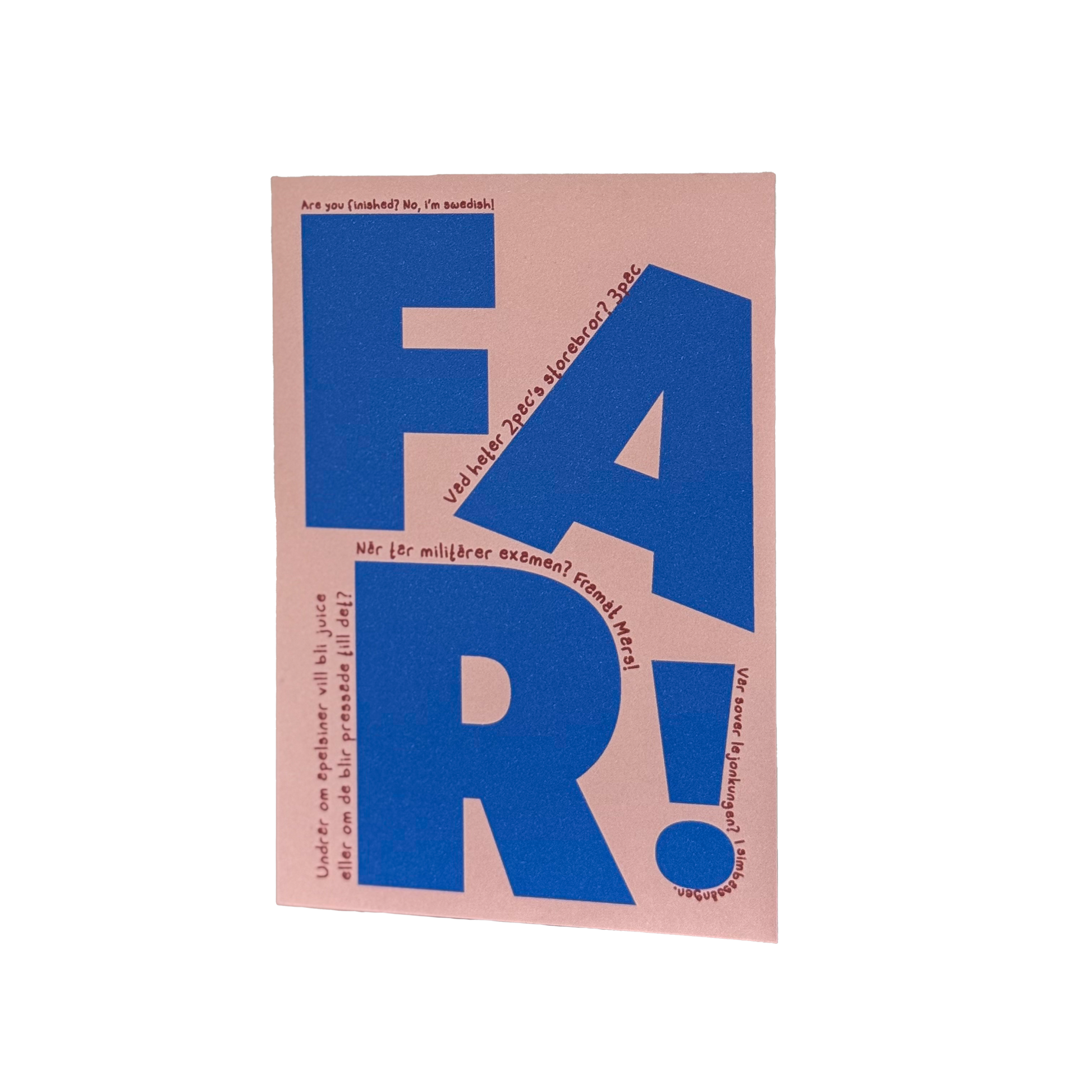 Dubbelvikt Farsdag-kort "Men Pappa!"