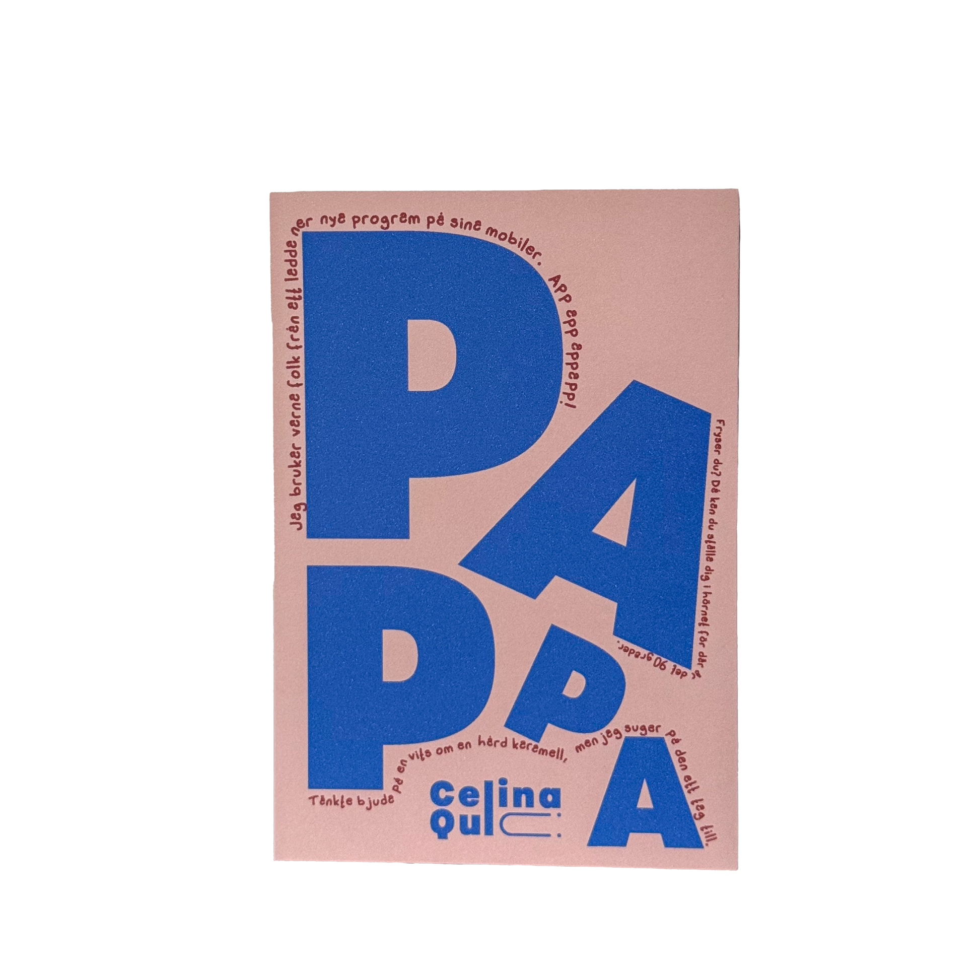 Dubbelvikt Farsdag-kort "Men Pappa!"