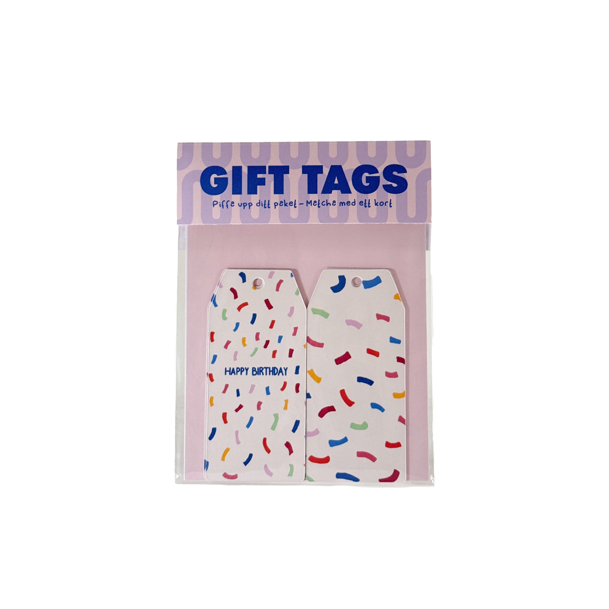 Gift tag Konfetti