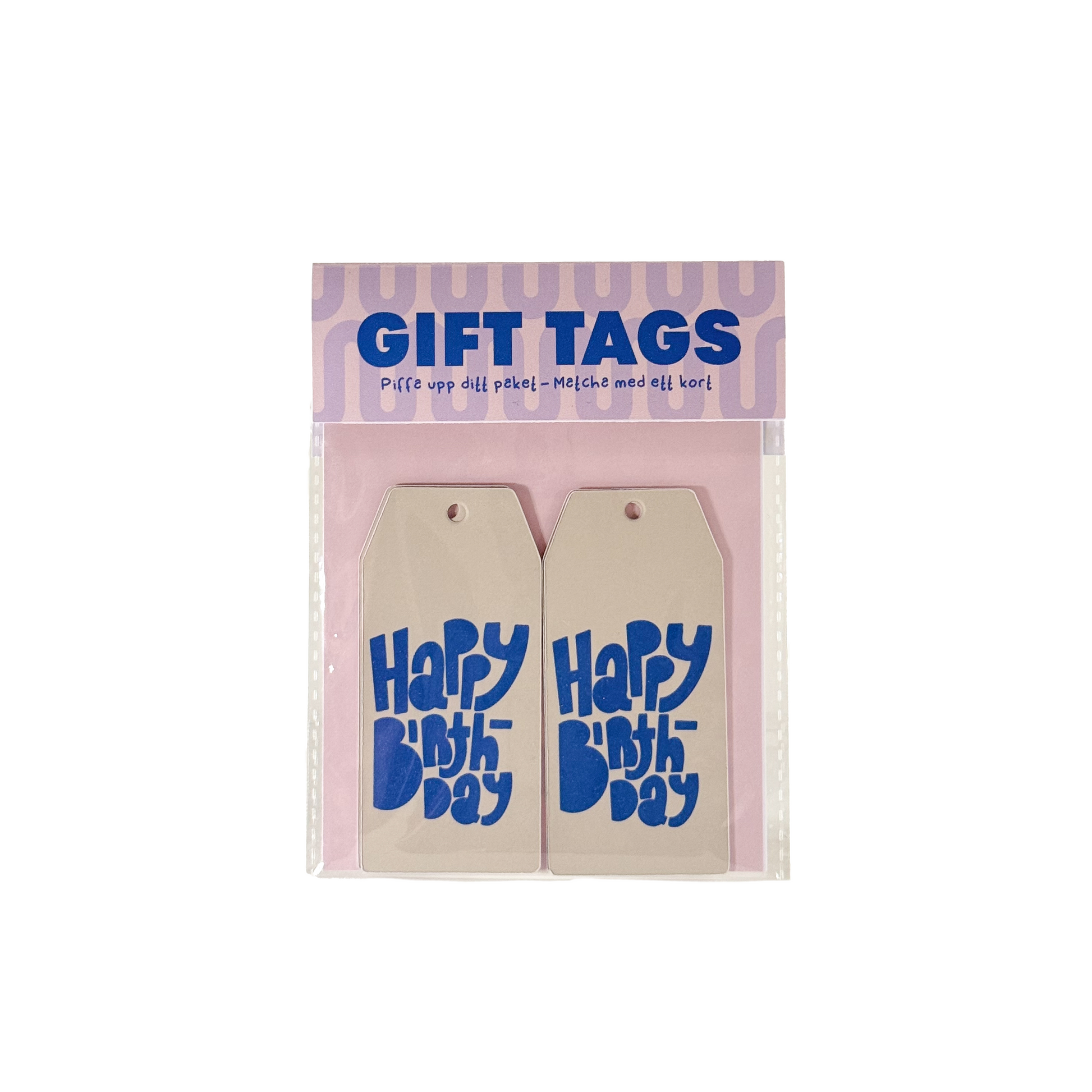 Gift Tag Happy Birthday Blue