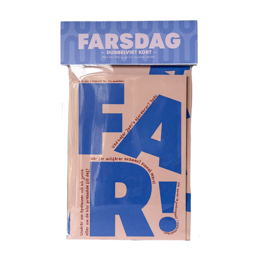 Dubbelvikt Farsdag-kort "Men Pappa!"