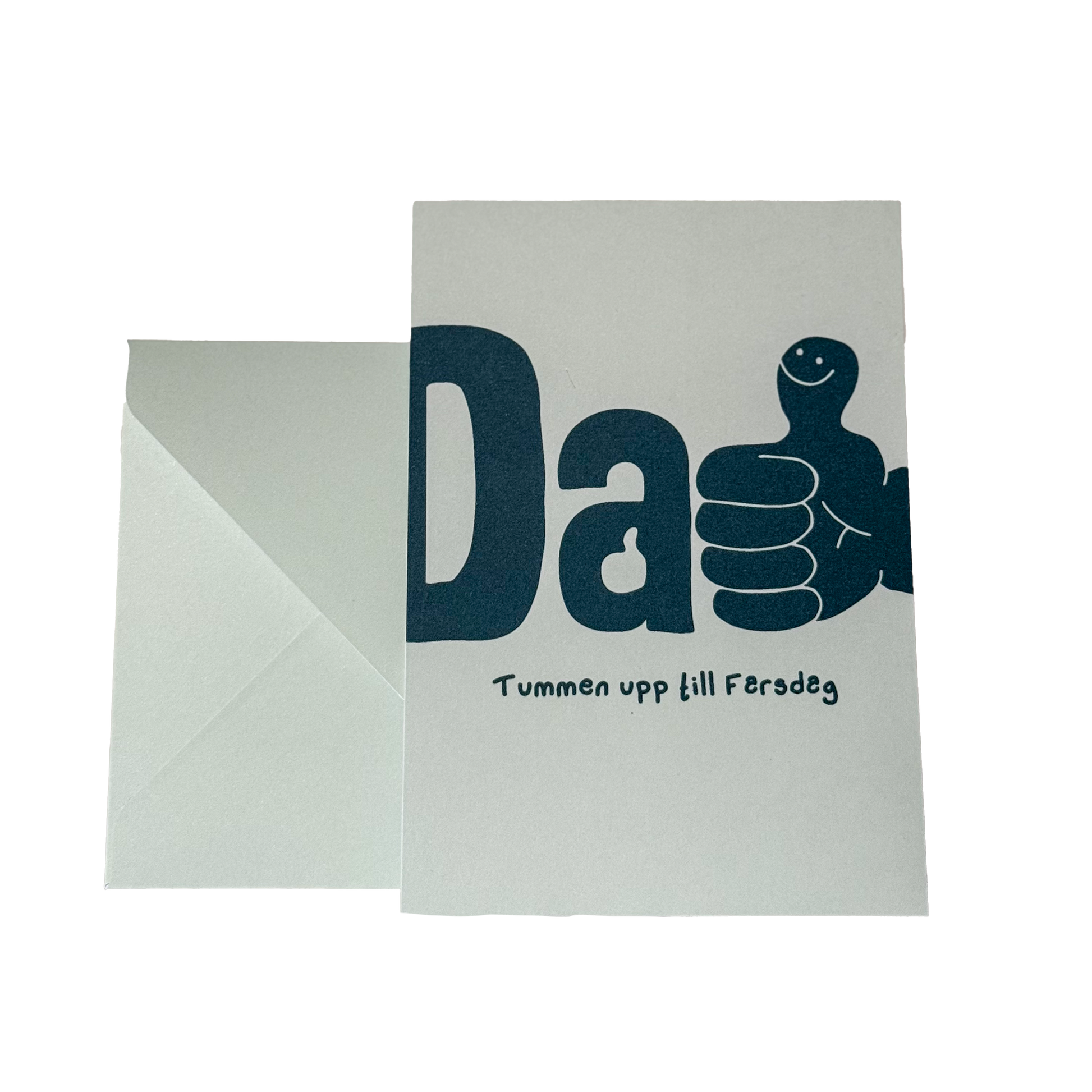 Vykort Tummen upp till Farsdag