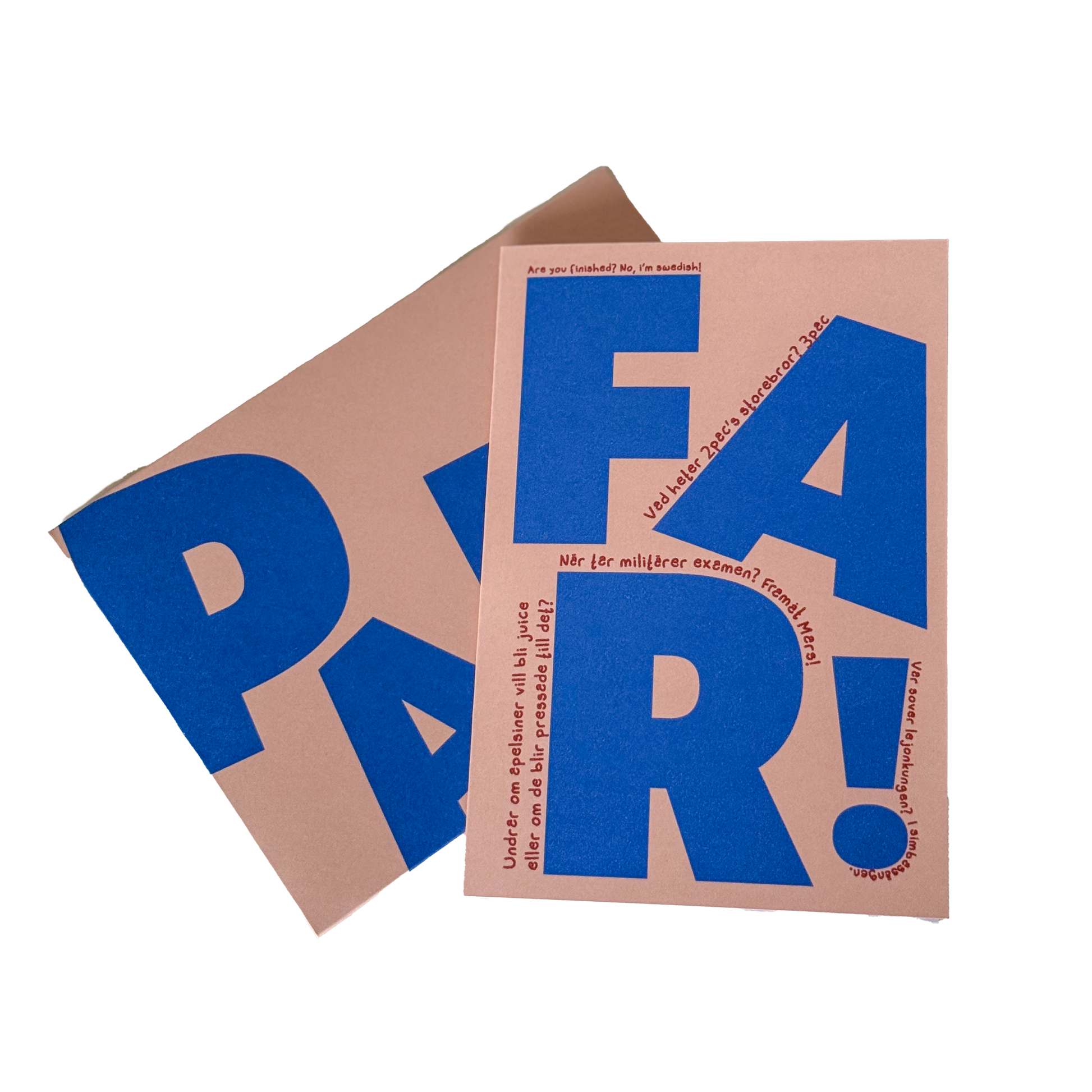 Dubbelvikt Farsdag-kort "Men Pappa!"