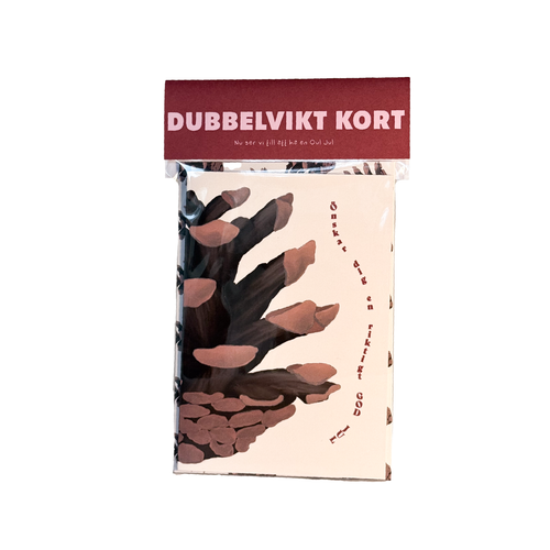 Dubbelvikt julkort Kotte