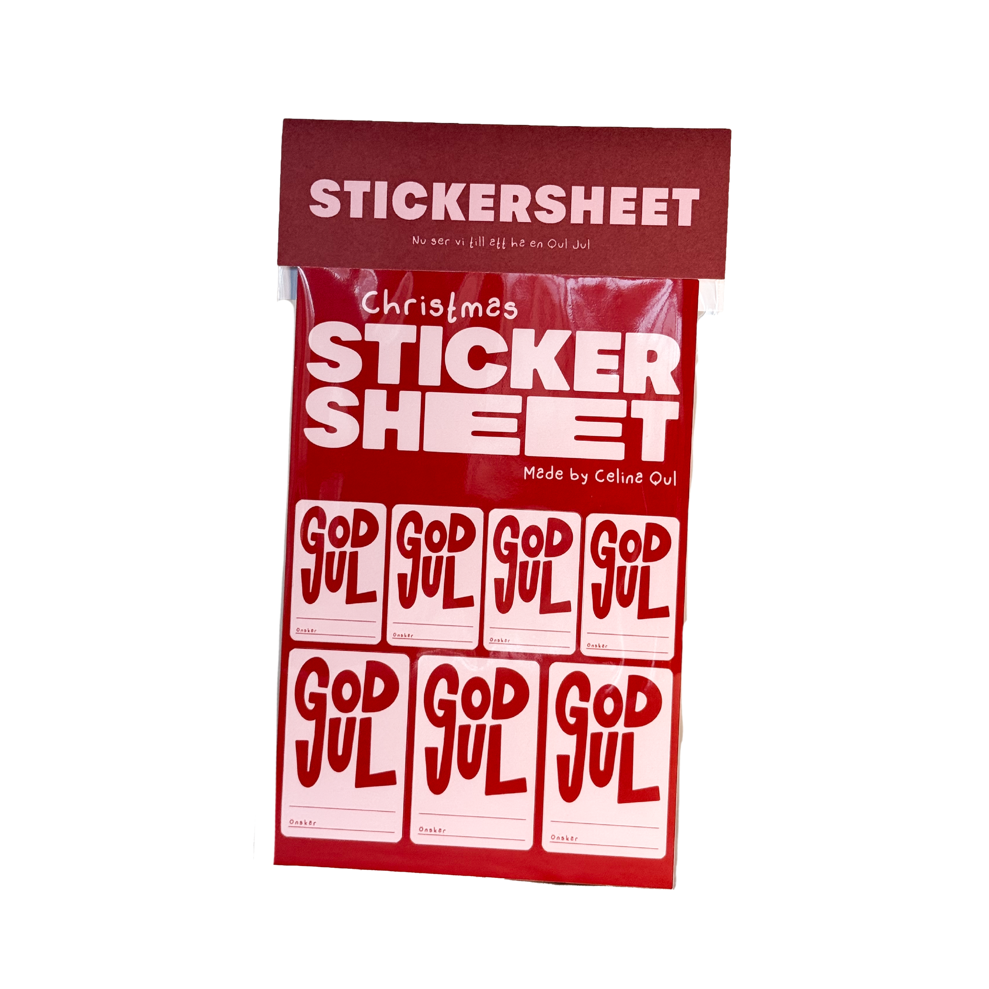 Sticker Sheet God Jul
