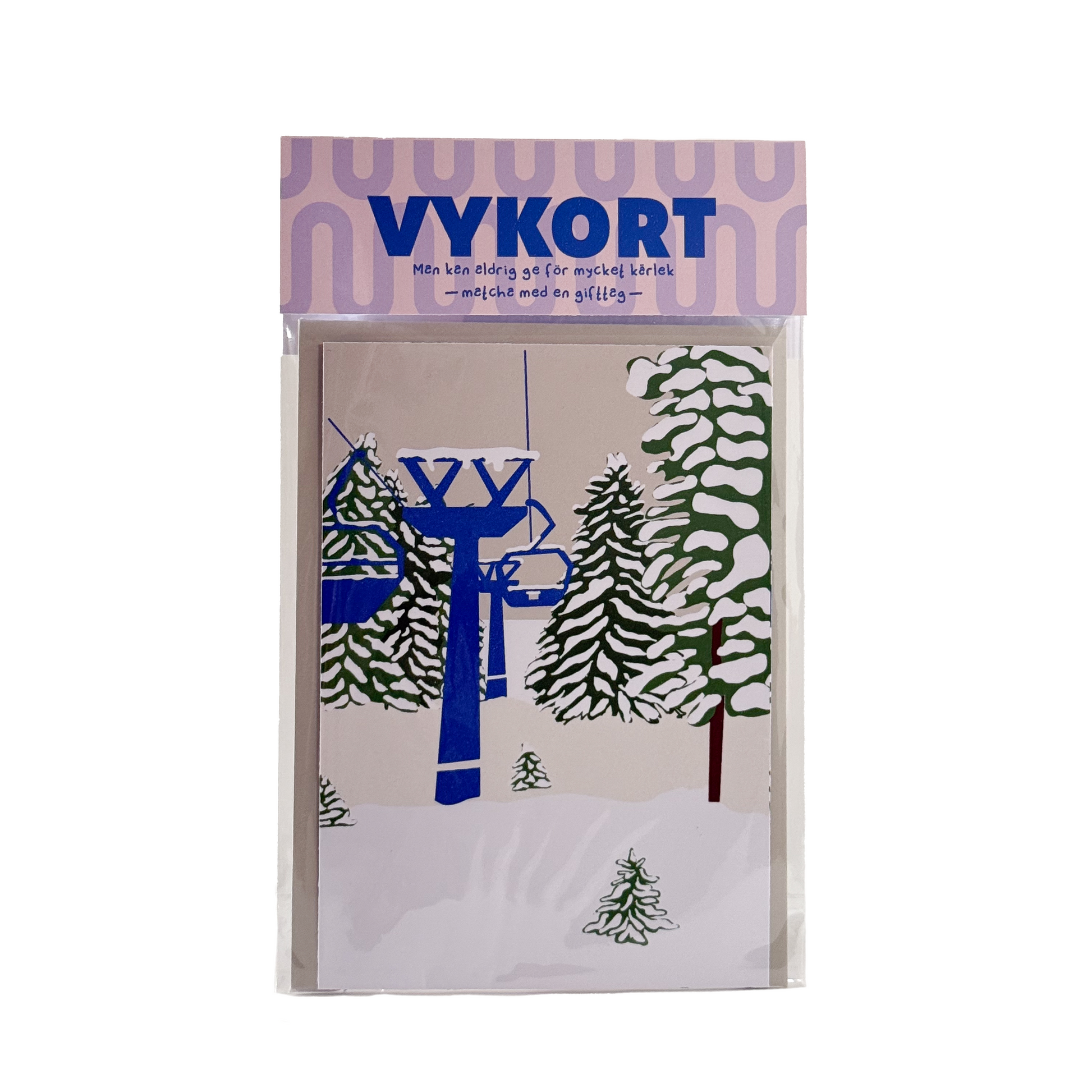 Vykort Skidlift