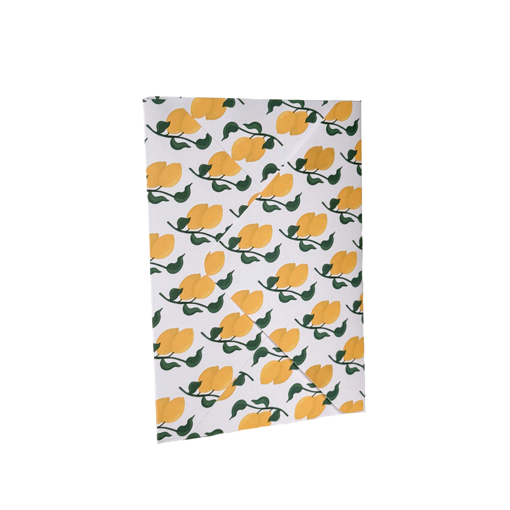 Dubbelvikt Kort Citron